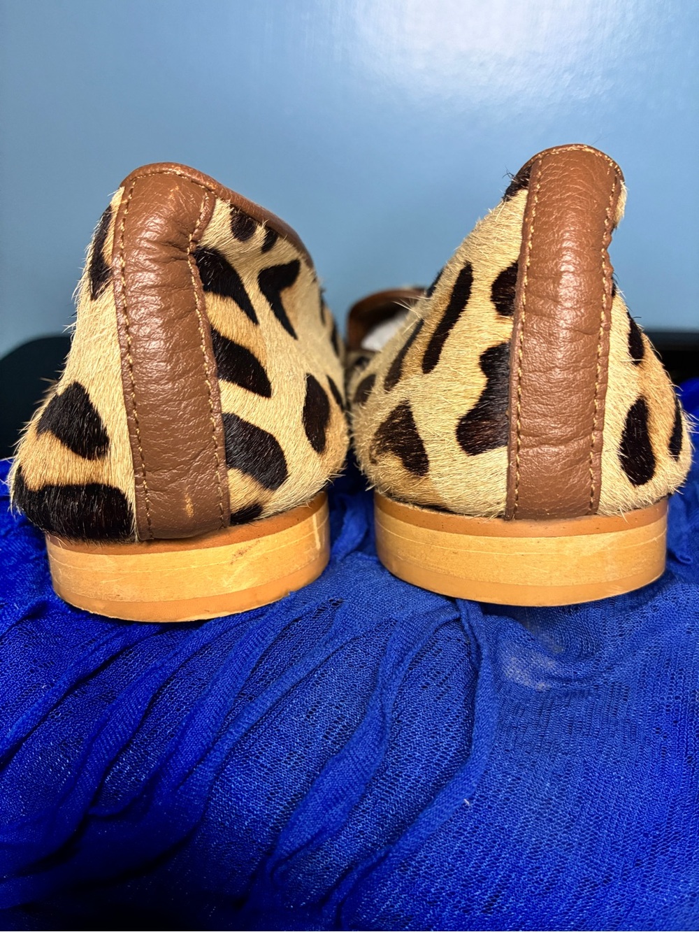 Jon Josef Gentry Leopard Print Calf Hair Smoking Loafer - Picture 5 of 7
